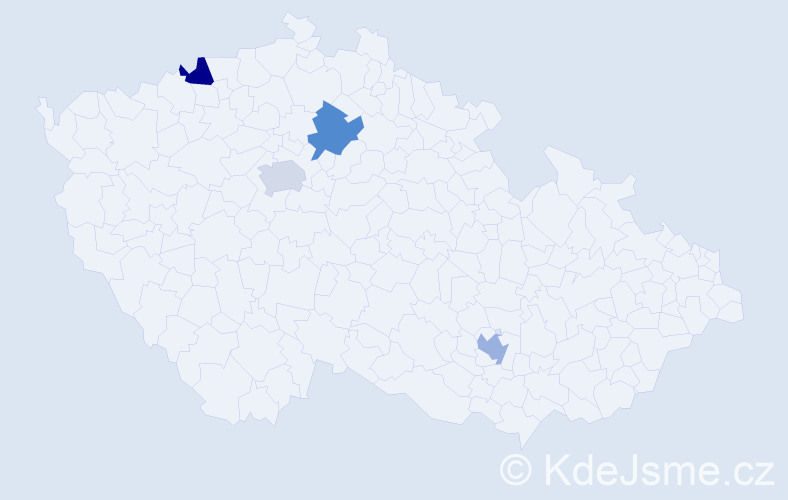 Příjmení: 'Dzurek', počet výskytů 4 v celé ČR