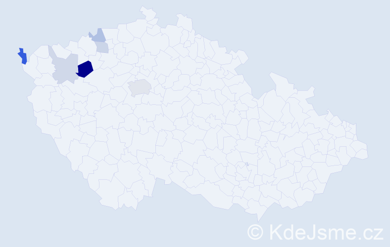 Příjmení: 'Khel', počet výskytů 12 v celé ČR