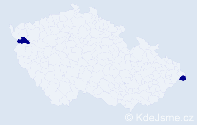 Příjmení: 'Tuhela', počet výskytů 2 v celé ČR