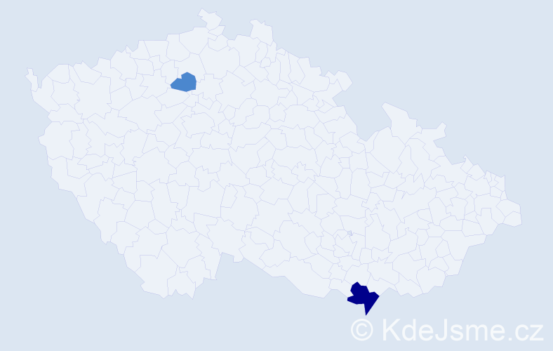 Příjmení: 'Rehárik', počet výskytů 4 v celé ČR