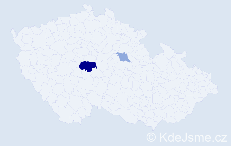 Příjmení: 'Valzová', počet výskytů 4 v celé ČR