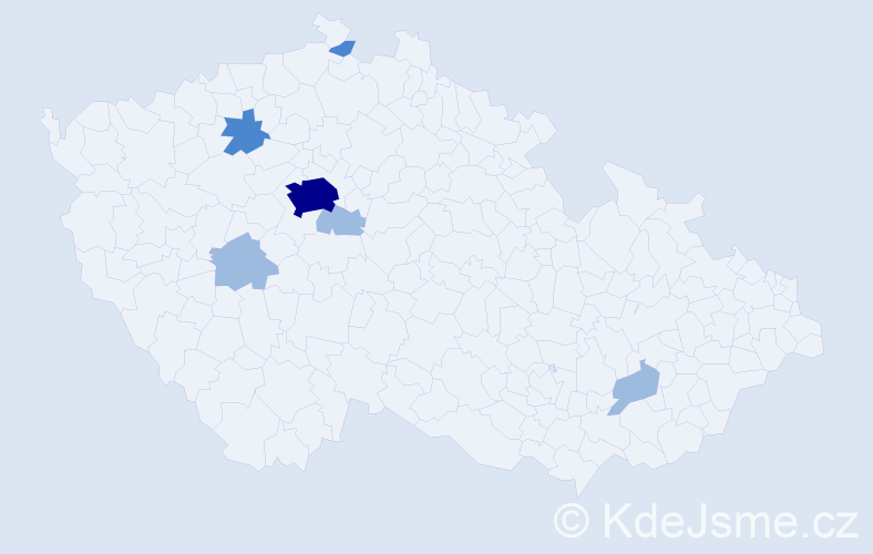 Příjmení: 'Andreska', počet výskytů 11 v celé ČR