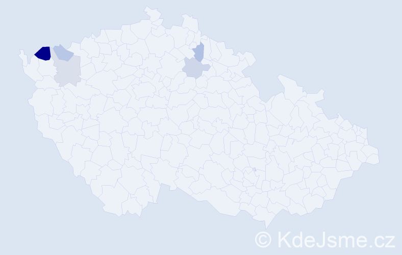 Příjmení: 'Lehrer', počet výskytů 8 v celé ČR