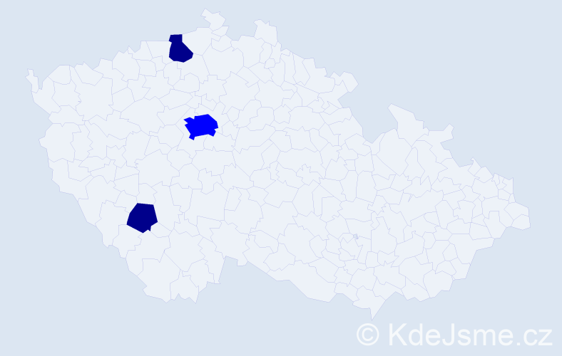 Příjmení: 'Stripačuk', počet výskytů 5 v celé ČR