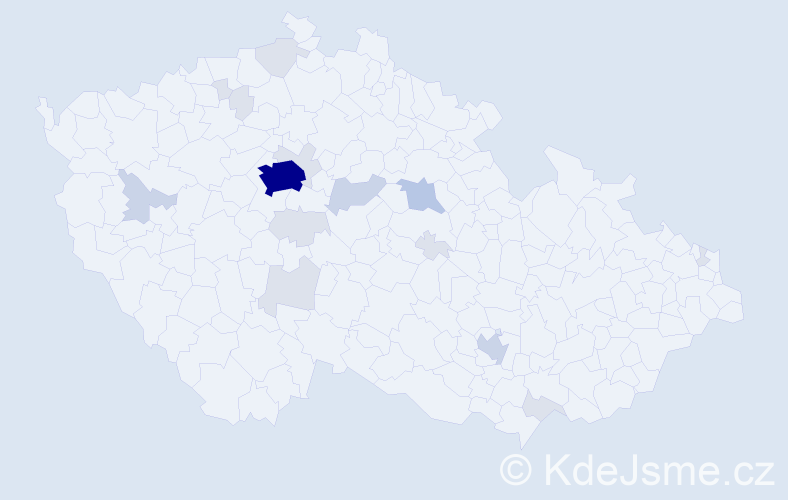 Příjmení: 'Stárka', počet výskytů 44 v celé ČR