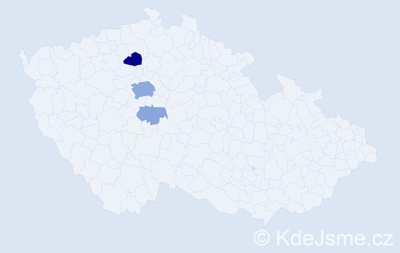 Příjmení: 'Černostová', počet výskytů 12 v celé ČR