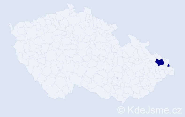 Příjmení: 'Kumbulidisová', počet výskytů 2 v celé ČR