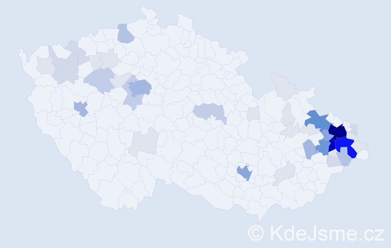 Příjmení: 'Novobilská', počet výskytů 178 v celé ČR