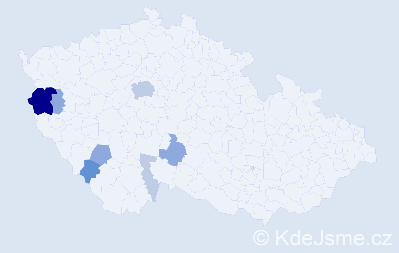 Příjmení: 'Fišpera', počet výskytů 23 v celé ČR