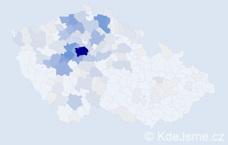 Příjmení: 'Vinšová', počet výskytů 830 v celé ČR