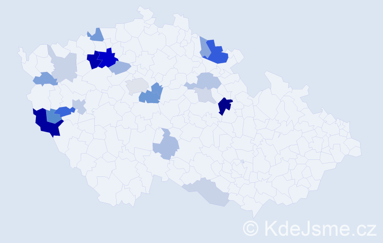 Příjmení: 'Strasser', počet výskytů 51 v celé ČR