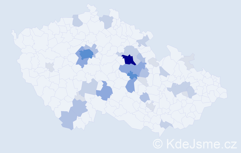 Příjmení: 'Nadrchal', počet výskytů 109 v celé ČR