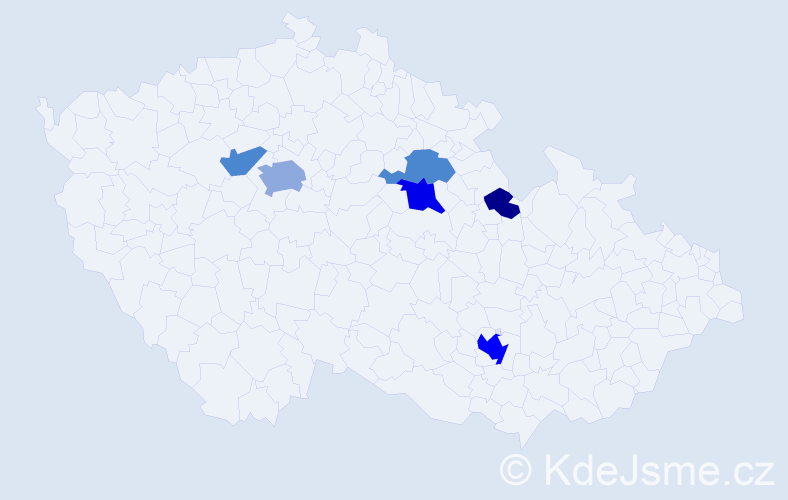 Příjmení: 'Leuchter', počet výskytů 22 v celé ČR