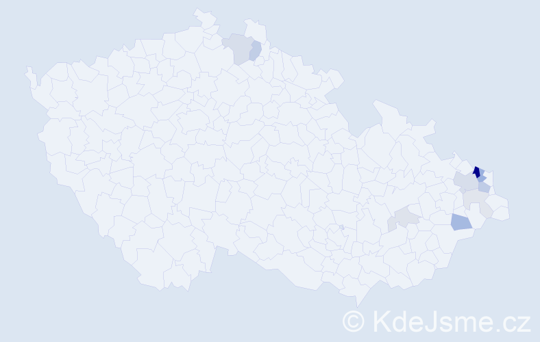 Příjmení: 'Nikliborcová', počet výskytů 29 v celé ČR