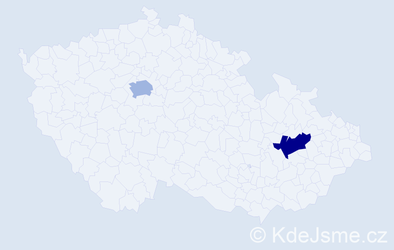 Příjmení: 'Dashchenko', počet výskytů 2 v celé ČR