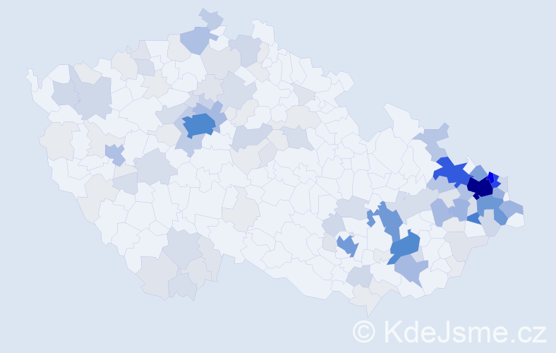 Příjmení: 'Adamčík', počet výskytů 577 v celé ČR
