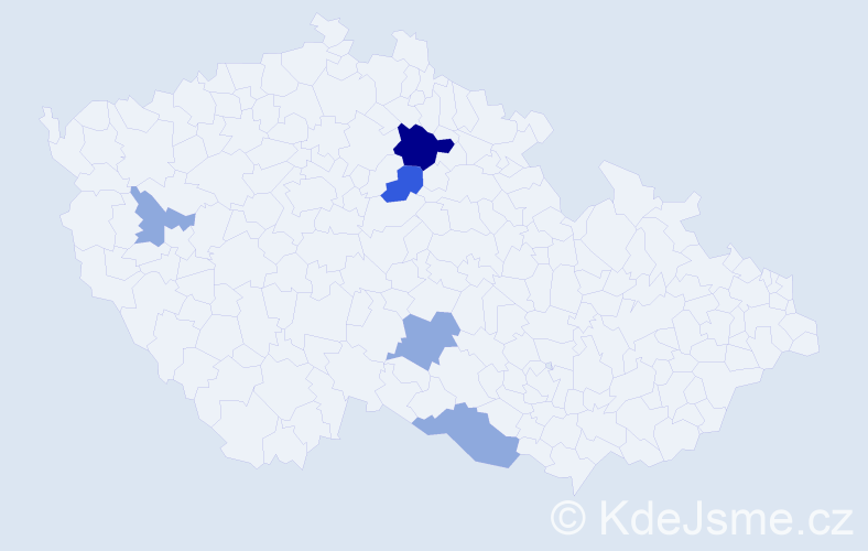 Příjmení: 'Sytná', počet výskytů 11 v celé ČR