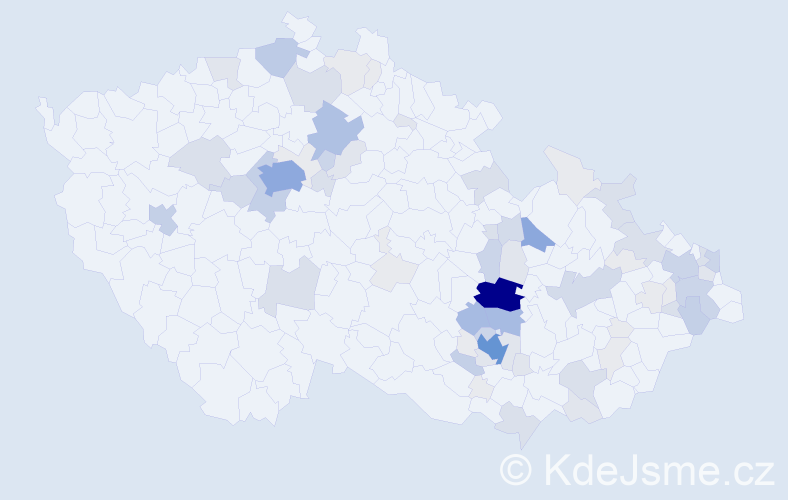 Příjmení: 'Lepka', počet výskytů 287 v celé ČR