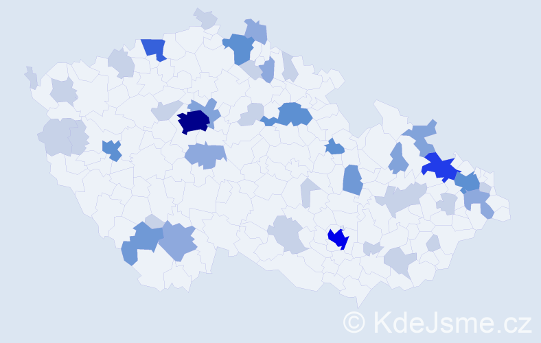 Příjmení: 'Beyer', počet výskytů 108 v celé ČR
