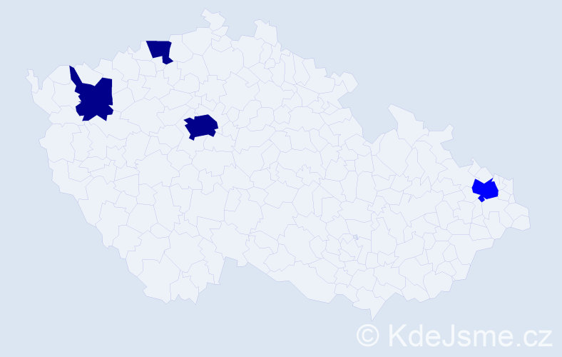 Příjmení: 'Zhuravlev', počet výskytů 7 v celé ČR