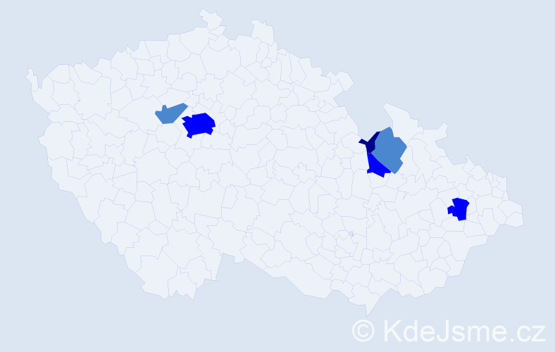 Příjmení: 'Krutta', počet výskytů 11 v celé ČR