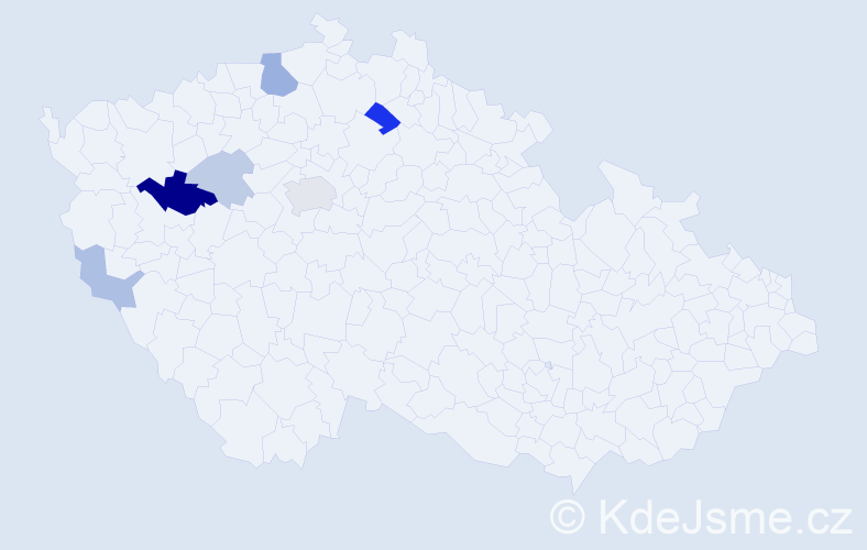 Příjmení: 'Renová', počet výskytů 14 v celé ČR