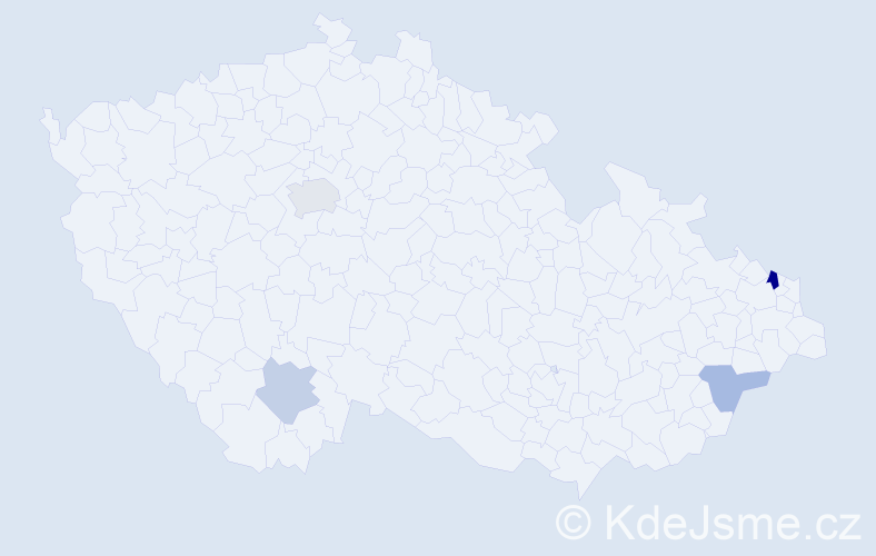 Příjmení: 'Bogdanowicz', počet výskytů 7 v celé ČR