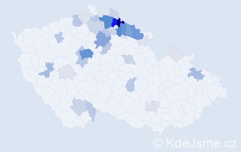 Příjmení: 'Strnádková', počet výskytů 167 v celé ČR