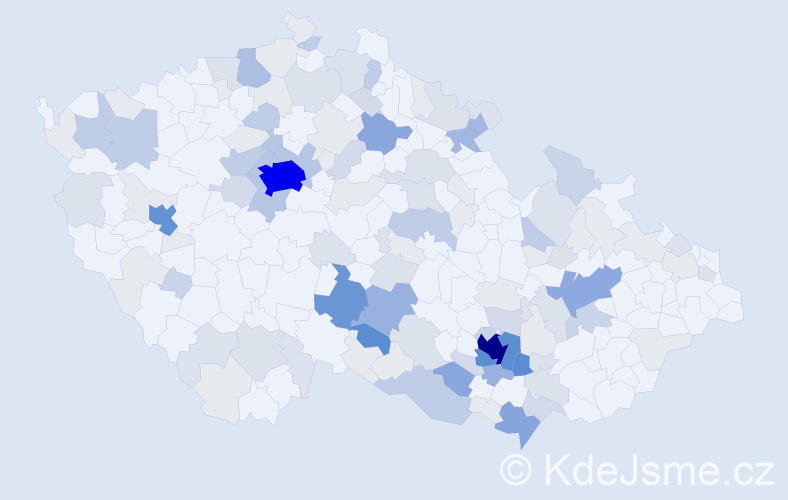 Příjmení: 'Florian', počet výskytů 442 v celé ČR