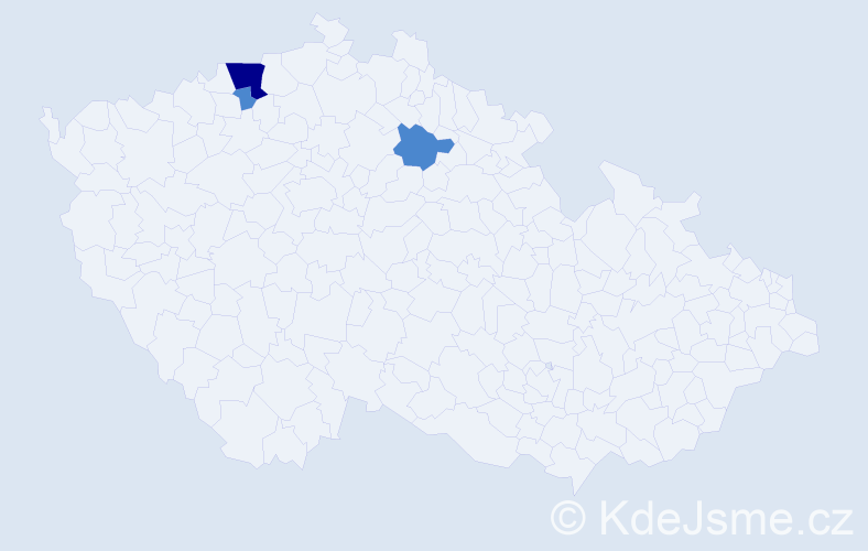 Příjmení: 'Kramová', počet výskytů 5 v celé ČR