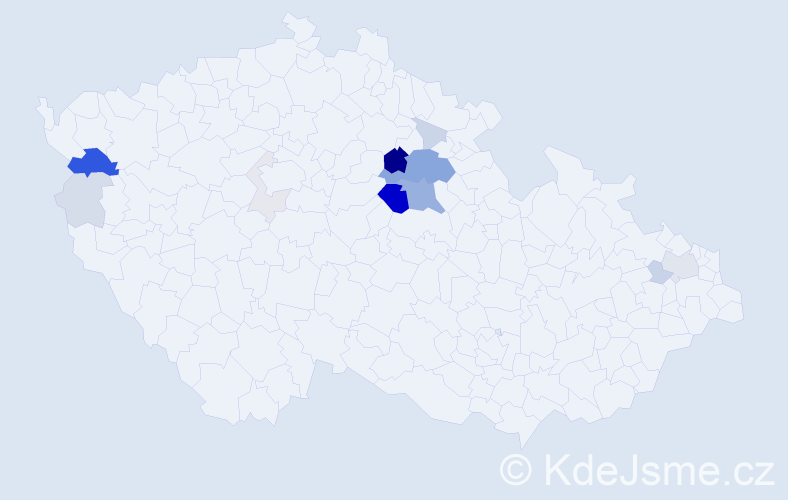 Příjmení: 'Boudyš', počet výskytů 51 v celé ČR