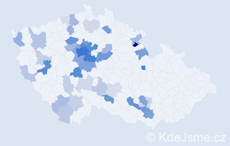 Příjmení: 'Chrastilová', počet výskytů 180 v celé ČR