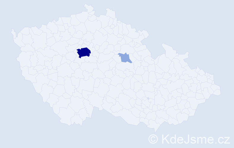 Příjmení: 'Kazantsev', počet výskytů 8 v celé ČR