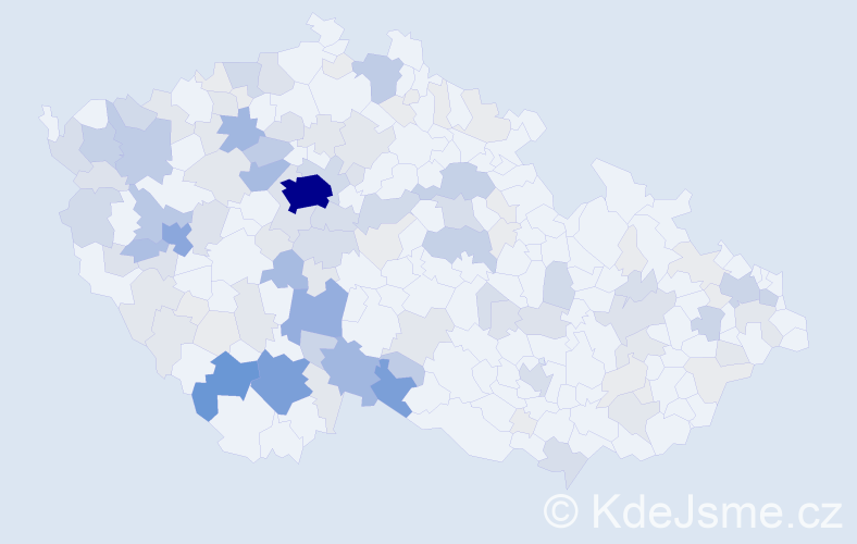 Příjmení: 'Hes', počet výskytů 483 v celé ČR