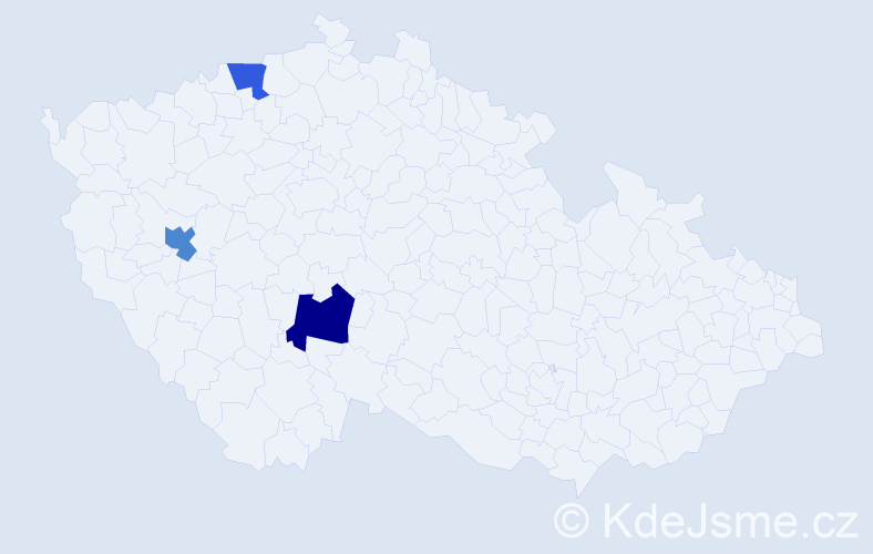 Příjmení: 'Köchertová', počet výskytů 10 v celé ČR