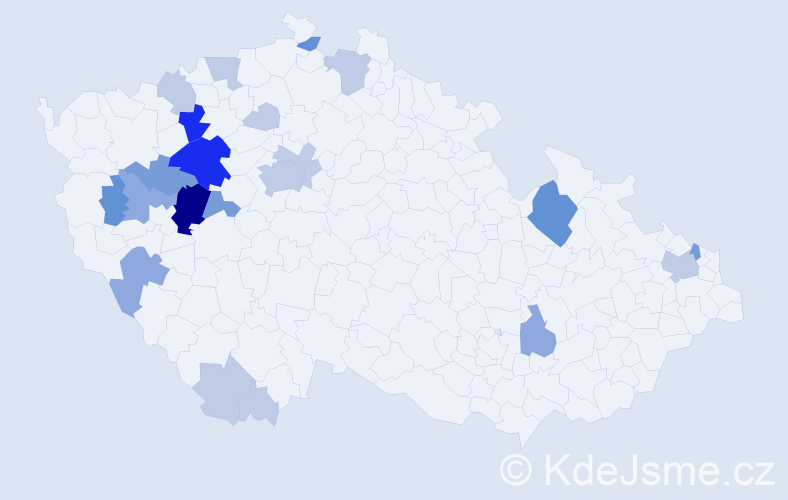 Příjmení: 'Laubrová', počet výskytů 60 v celé ČR