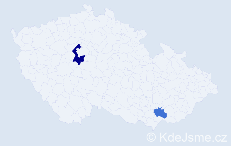 Příjmení: 'Seltner', počet výskytů 4 v celé ČR