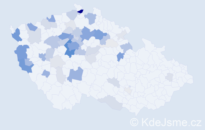 Příjmení: 'Kubrová', počet výskytů 227 v celé ČR