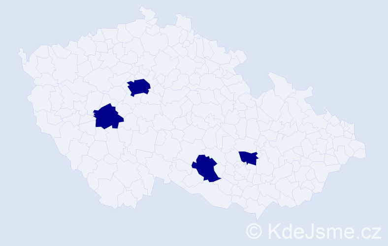 Příjmení: 'Jambalsuren', počet výskytů 4 v celé ČR