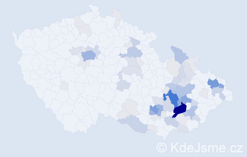 Příjmení: 'Motalová', počet výskytů 240 v celé ČR