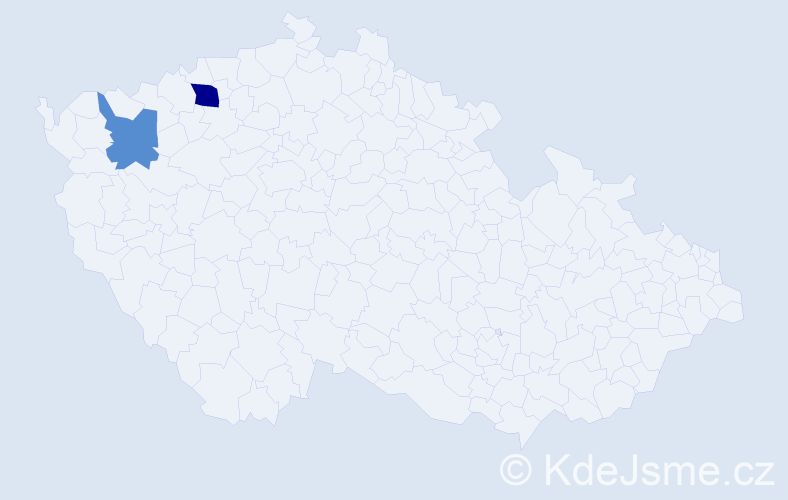 Příjmení: 'Karnol', počet výskytů 3 v celé ČR