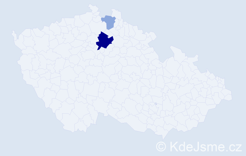 Příjmení: 'Ledrhaus', počet výskytů 5 v celé ČR
