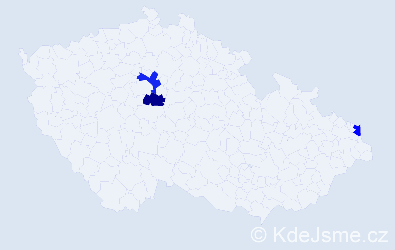 Příjmení: 'Ciszewski', počet výskytů 3 v celé ČR