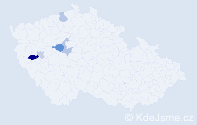 Příjmení: 'Nainar', počet výskytů 7 v celé ČR