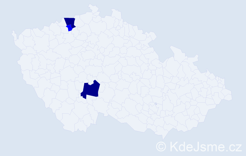 Příjmení: 'Fenyvesiová', počet výskytů 5 v celé ČR