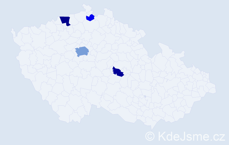 Příjmení: 'Strieglová', počet výskytů 15 v celé ČR