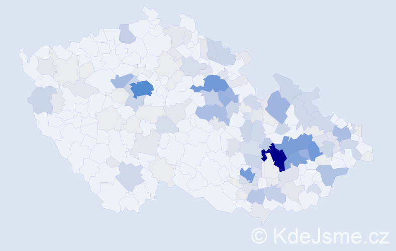 Příjmení: 'Pírková', počet výskytů 573 v celé ČR