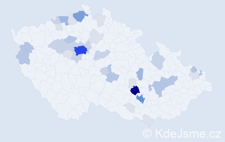 Příjmení: 'Babička', počet výskytů 115 v celé ČR