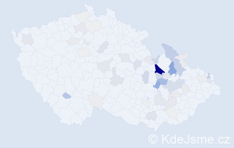 Příjmení: 'Jarmar', počet výskytů 148 v celé ČR