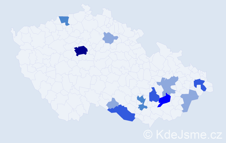 Příjmení: 'Dobíšek', počet výskytů 31 v celé ČR